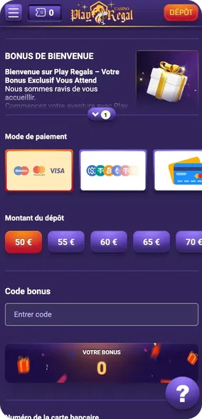 Méthodes de dépôt au Casino